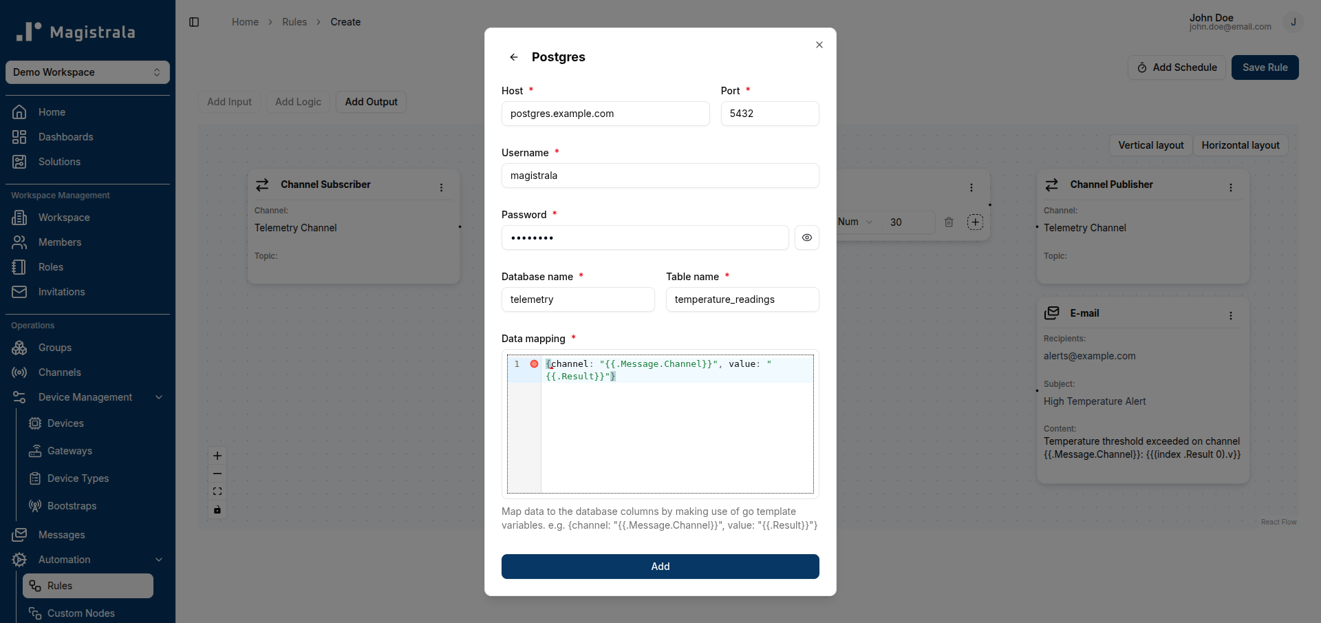 PostgreSQL variables